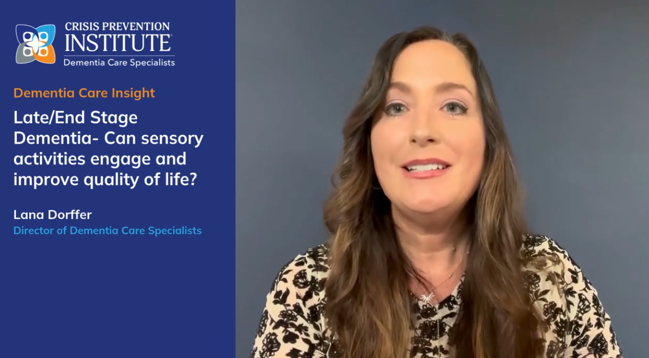 Late/End Stage Dementia- Can sensory activities engage and improve quality of life?